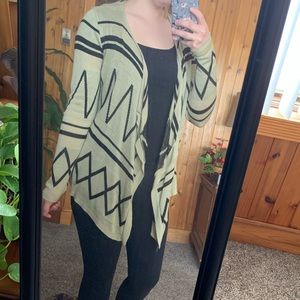 Black & Beige Cardigan